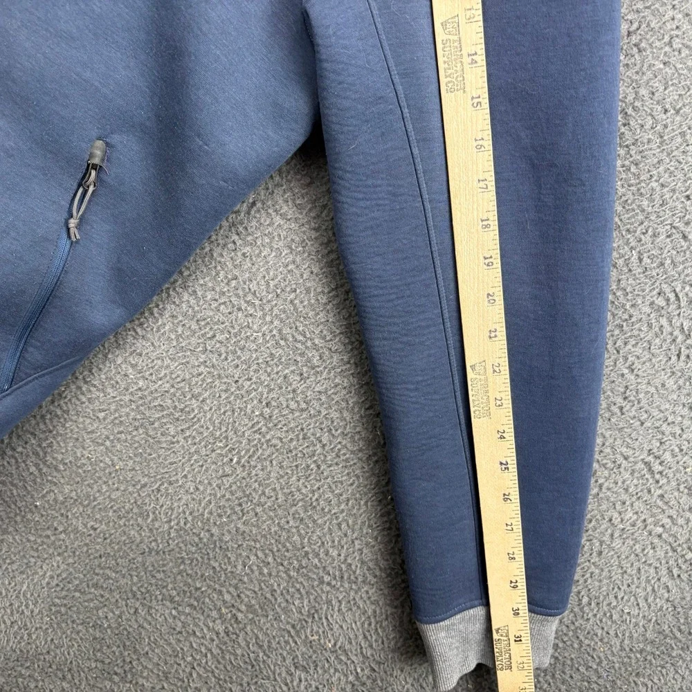 The North Face Mens XL Blue‎ Full Zip Fleece Jacket Mock Neck Colorblock
